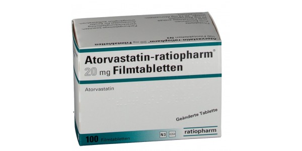 Аторвастатин 20 мг/100 таблеток
